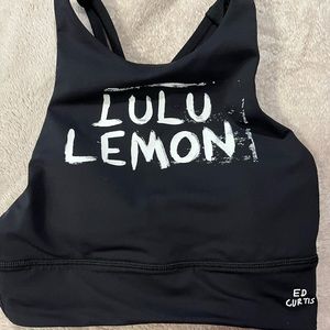 Lululemon: Energy High-Neck Longline Bra 
Ed Curtis Medium Support -size 4